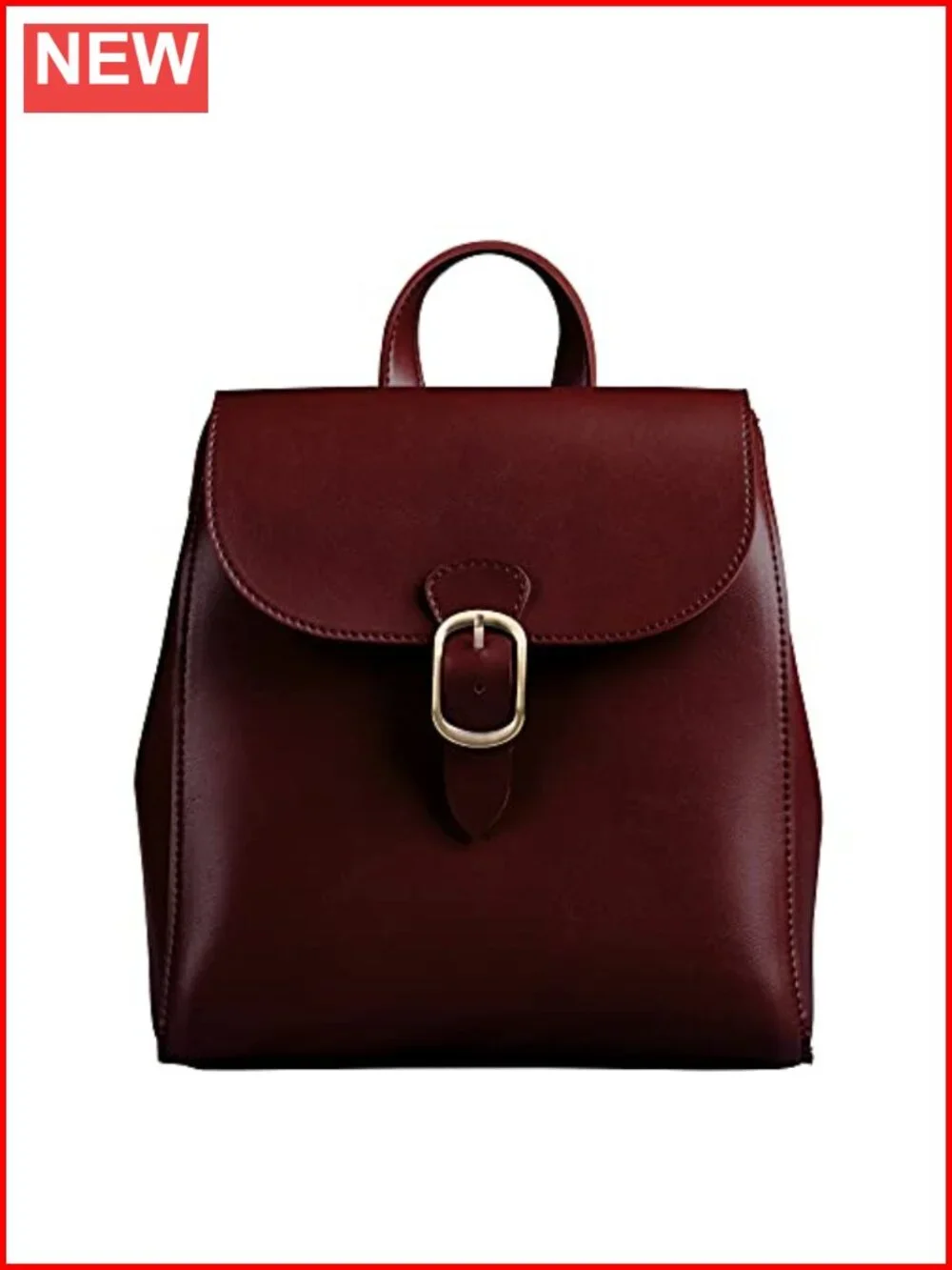 Vegan Leather 3-Way Convertible Backpack for Women Vintage Faux Leather Daypack